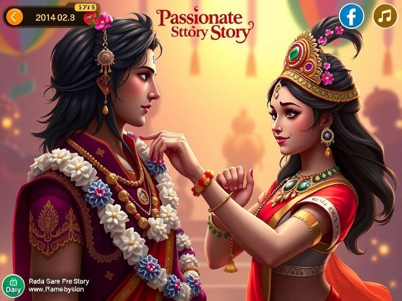 Radha Krishna Passionate Story Indian Festival Event